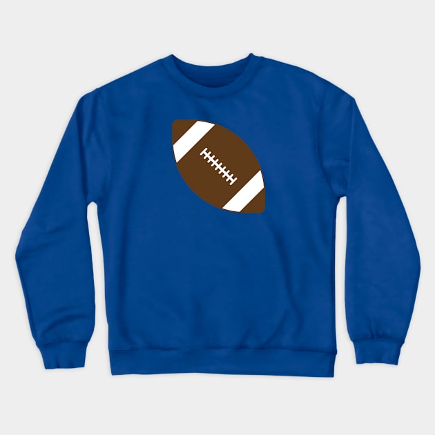 Blue Football Crewneck Sweatshirt by College Mascot Designs